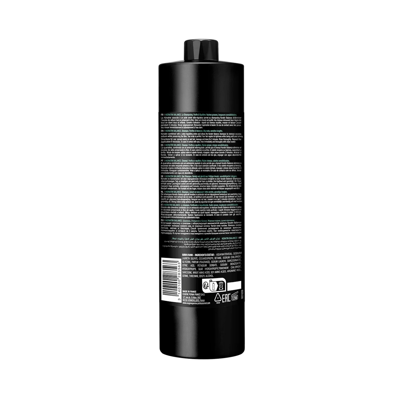 Shampoing Kératine Balance Eugène Perma 1000ml – Image 2