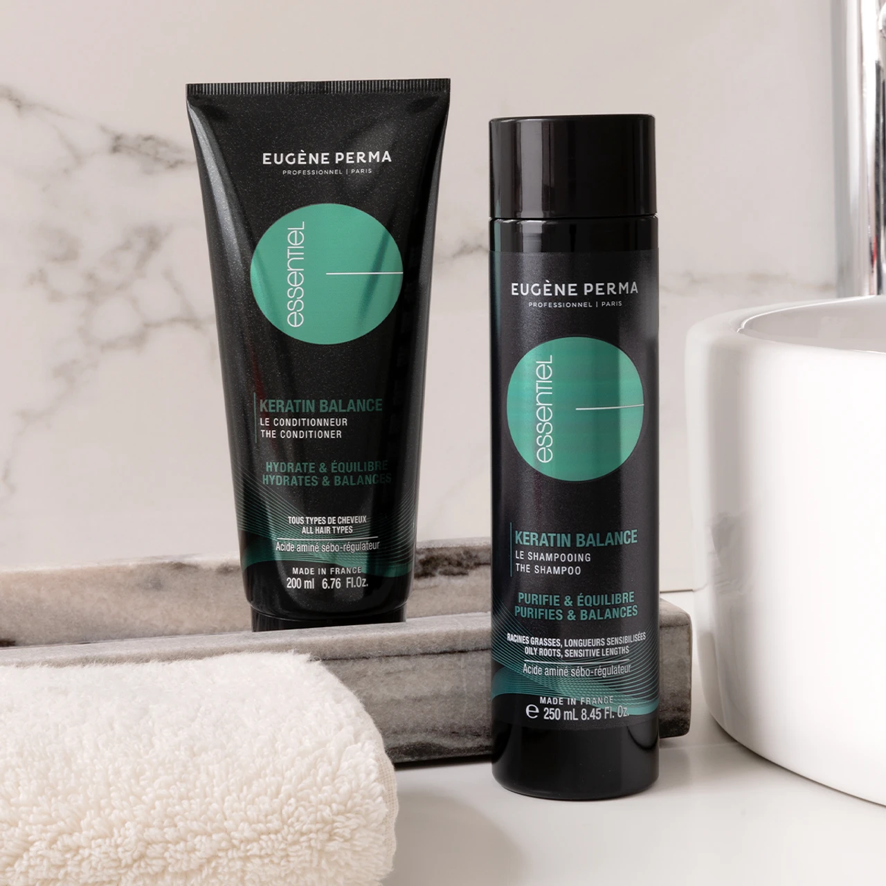 Shampoing Kératine Balance Eugène Perma 1000ml – Image 3